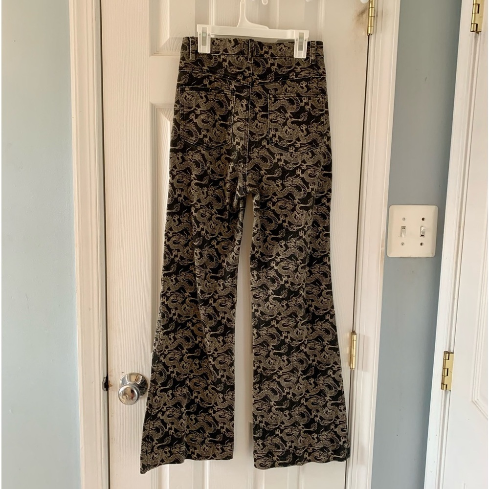 Princess Polly Dragon Print Flared Jeans - Picture 6 of 6